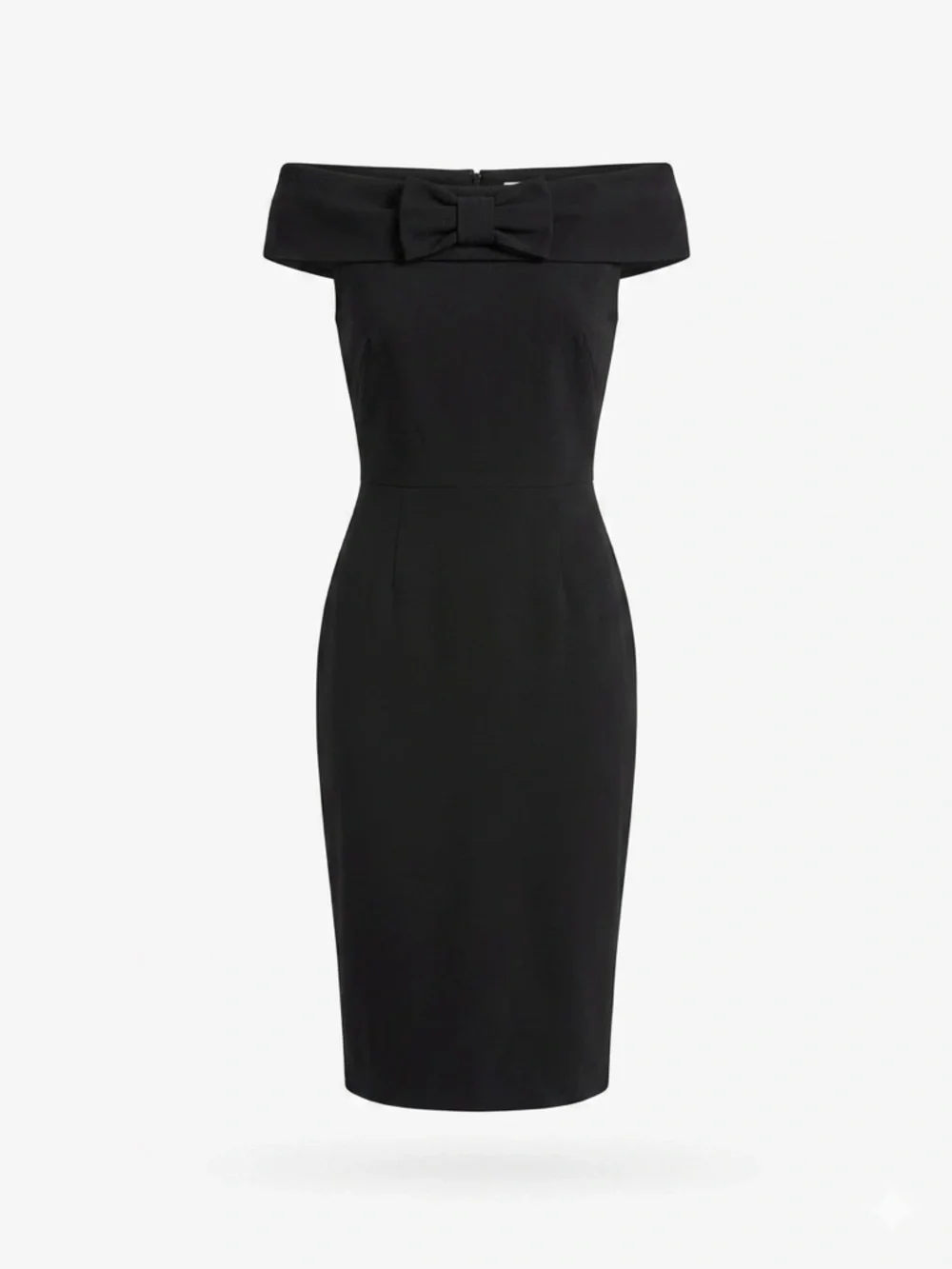 Unique Vintage Barbie Black One-Shoulder Bow Sheath Dress Small - Picture 1 of 4